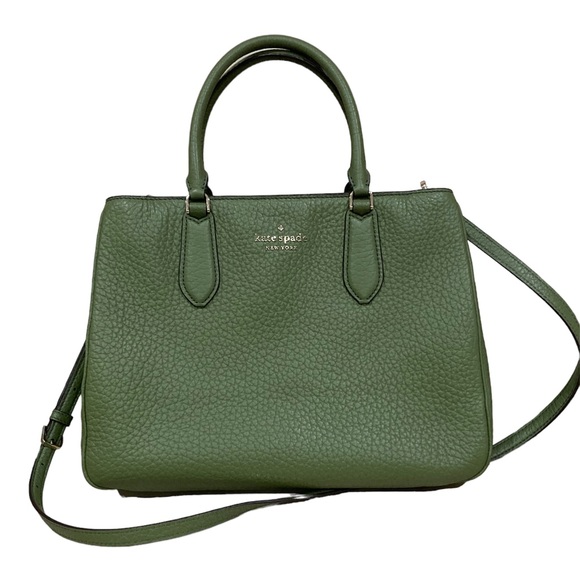 kate spade Handbags - Kate Spade Leighton Olive Green Satchel Purse Bag